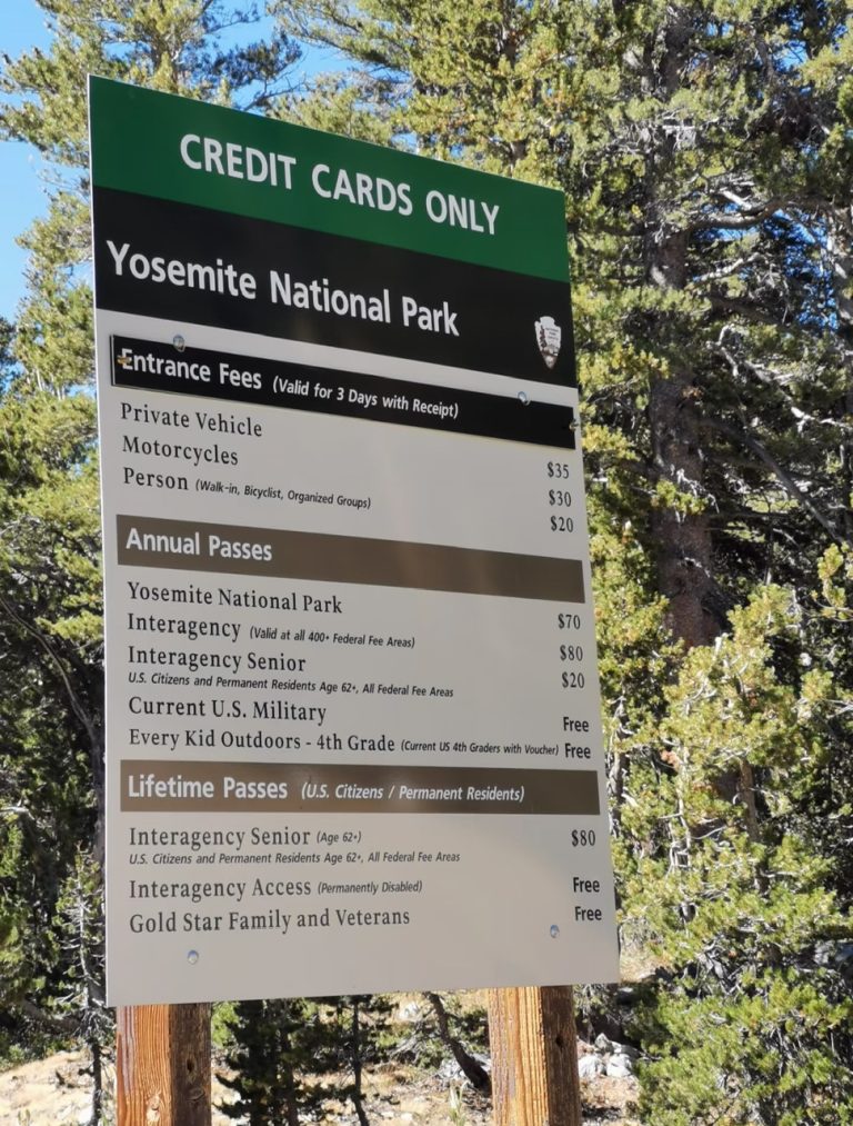 12.PRICE LIST - YOSEMITE NATIONAL PARK